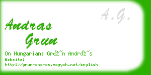 andras grun business card